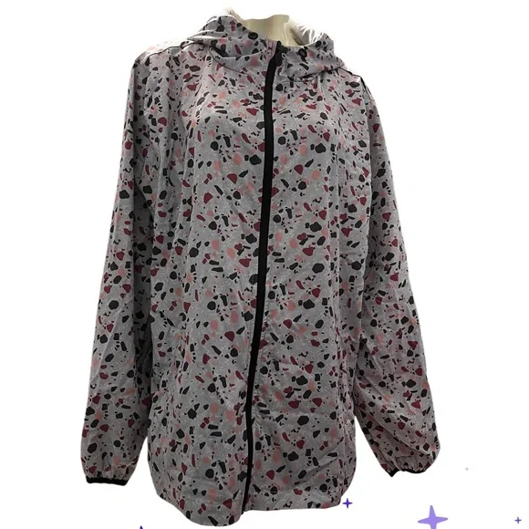 Happy Camper by Torrid Terrazo Print Active Jacket - Picture 1 of 7